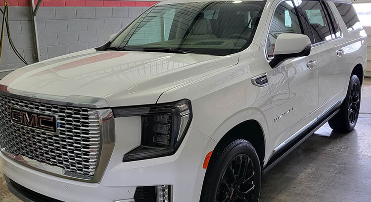 GMC SUV front view